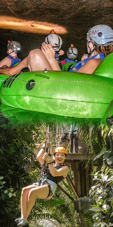 Cavetubing and Zipline with Cruiseshipbelize.com